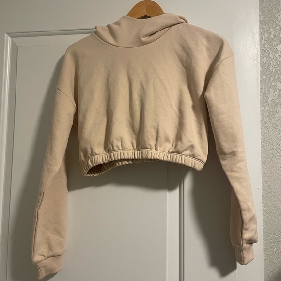 NWOT naked wardrobe cropped cream sweater - Picture 4 of 6